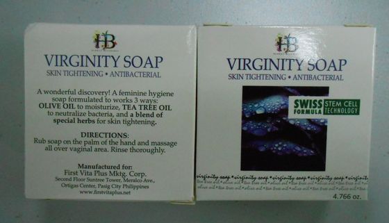 Verginità di erbe naturale di 100% che stringe sapone