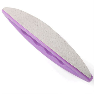 Amortisseur pourpre de polissage mignon d'ongle de dames, amortisseur de crème d'art d'ongle avec la couverture
