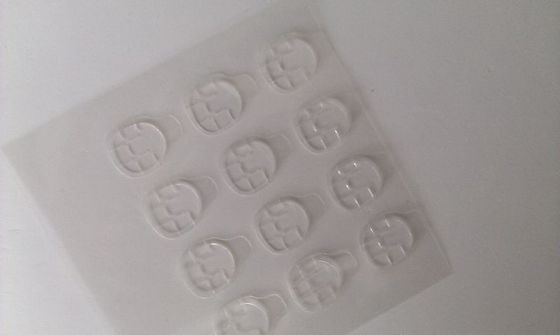 Transparent glue tab for finger , ABS / PET Nail Art Tool
